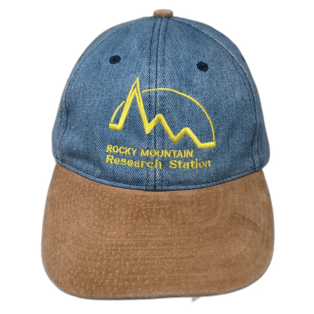 Kati Baseball Cap Blue Brown One Size Denim Rocky Mountain Research Station Hat